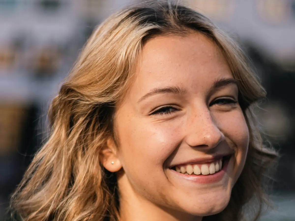 Young woman smiling